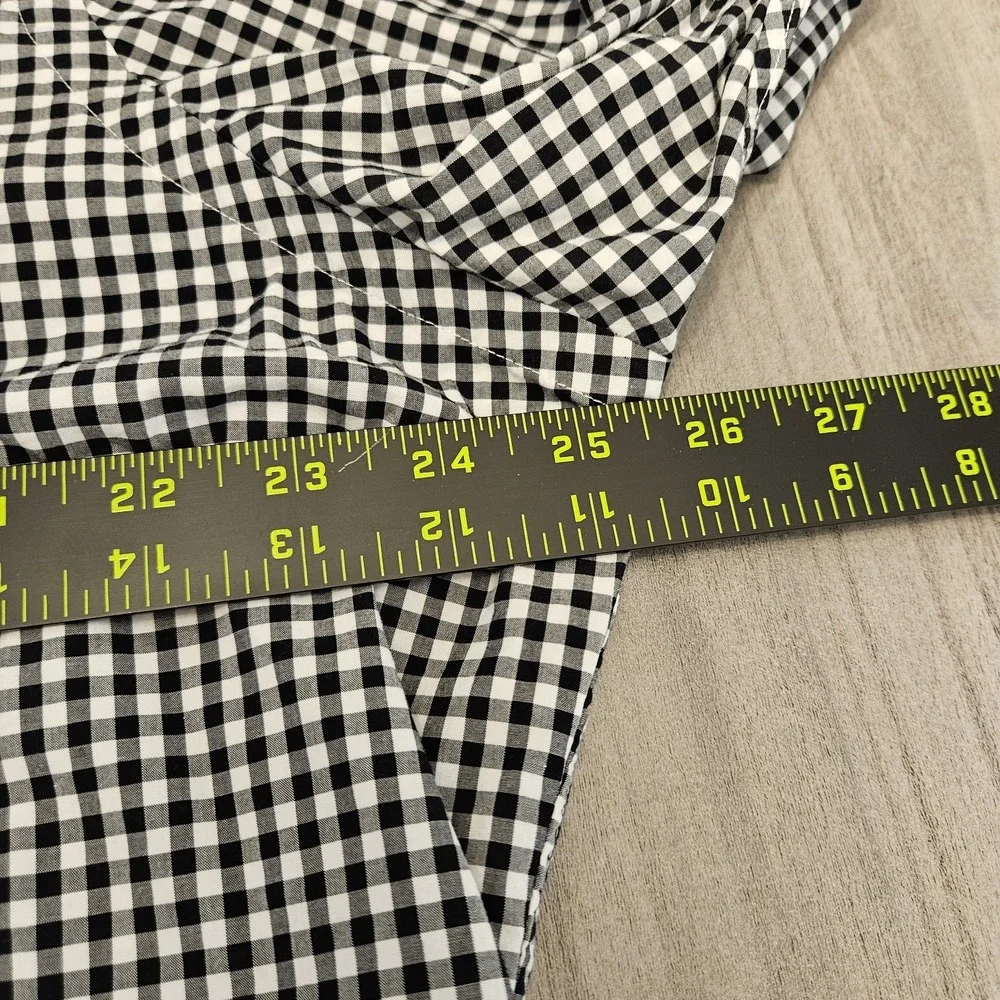 Polo Ralph Lauren Gingham Button Down Shirt Mens Size XL Black White Long Sleeve